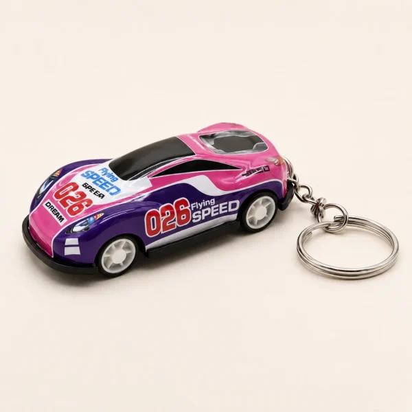 PUSHBACK CAR KEYCHAIN (PACK OF 12)