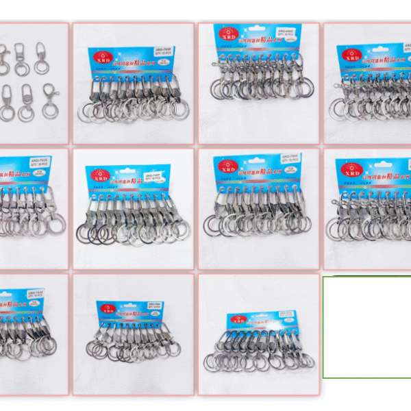 METAL HOOK KEYCHAIN FOR CAR & BIKE (10 MODEL MIX)