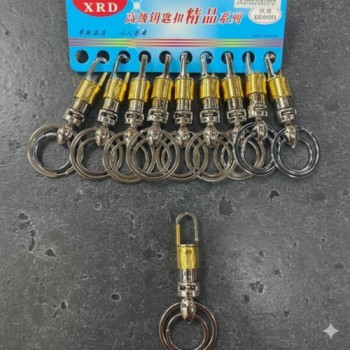 (857-1)METAL HOOK KEYCHAIN FOR CAR & BIKE ( 10 pcs in one pkt )