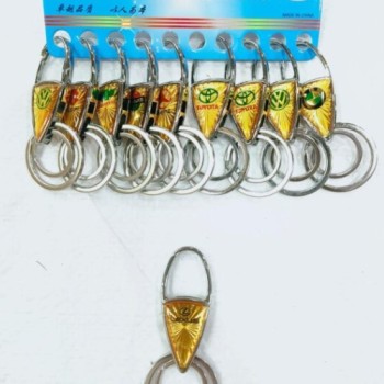 (5927-A) METAL HOOK KEYCHAIN FOR CAR & BIKE ( 10 pcs in one pkt )