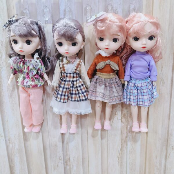 BIG FACE MUSIC DRESS DOLL ( In one pkt 5 pcs )