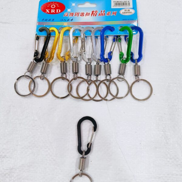 (207-P) METAL HOOK KEYCHAIN FOR CAR & BIKE ( 10 pcs in one pkt )