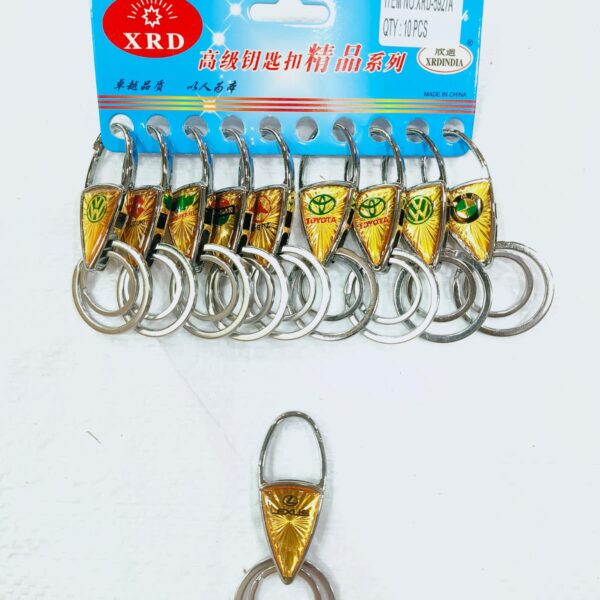 (5927-A) METAL HOOK KEYCHAIN FOR CAR & BIKE ( 10 pcs in one pkt )