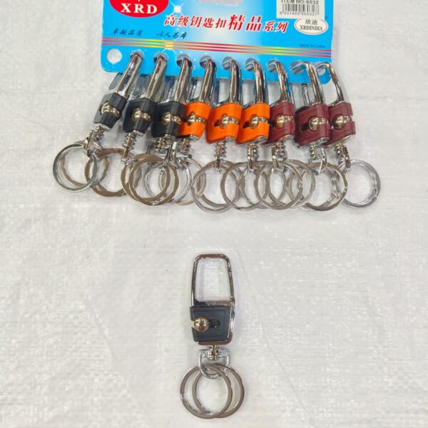 (6032) METAL HOOK KEYCHAIN FOR CAR & BIKE ( 10 pcs in one pkt )