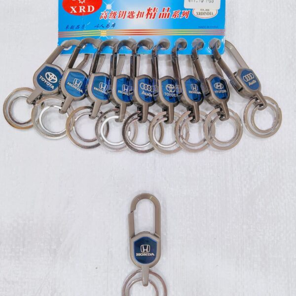 (022-2A) METAL HOOK KEYCHAIN FOR CAR & BIKE ( 10 pcs in one pkt )