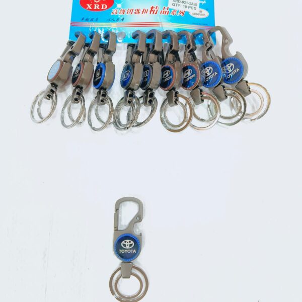 (021-2A)METAL HOOK KEYCHAIN FOR CAR & BIKE ( 10 pcs in one pkt )