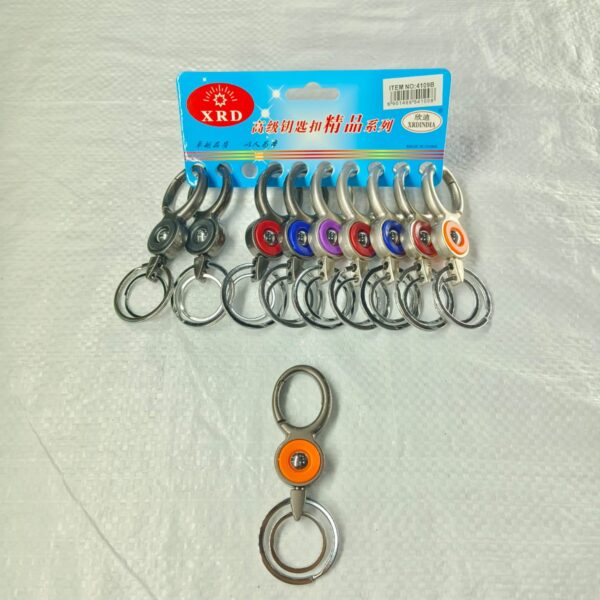 (4109-B) METAL HOOK KEYCHAIN FOR CAR & BIKE ( 10 pcs in one pkt )