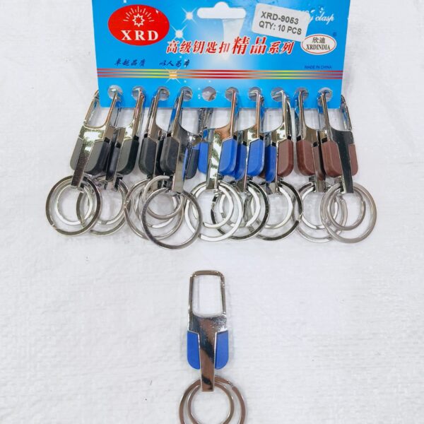 (9053) METAL HOOK KEYCHAIN FOR CAR & BIKE ( 10 pcs in one pkt )