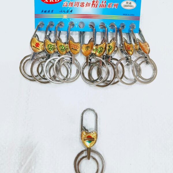 (5208-A)METAL HOOK KEYCHAIN FOR CAR & BIKE ( 10 pcs in one pkt )