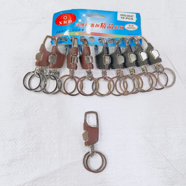 (8047) METAL HOOK KEYCHAIN FOR CAR & BIKE ( 10 pcs in one pkt )