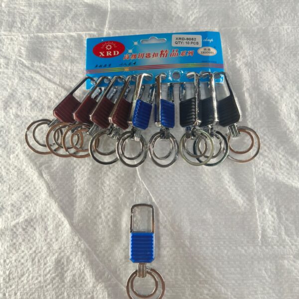 (9052) METAL HOOK KEYCHAIN FOR CAR & BIKE ( 10 pcs in one pkt )