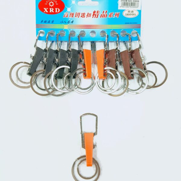 (9906) METAL HOOK KEYCHAIN FOR CAR & BIKE ( 10 pcs in one pkt )
