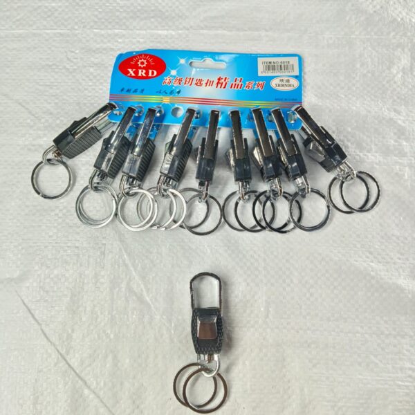 (6018) METAL HOOK KEYCHAIN FOR CAR & BIKE ( 10 pcs in one pkt )