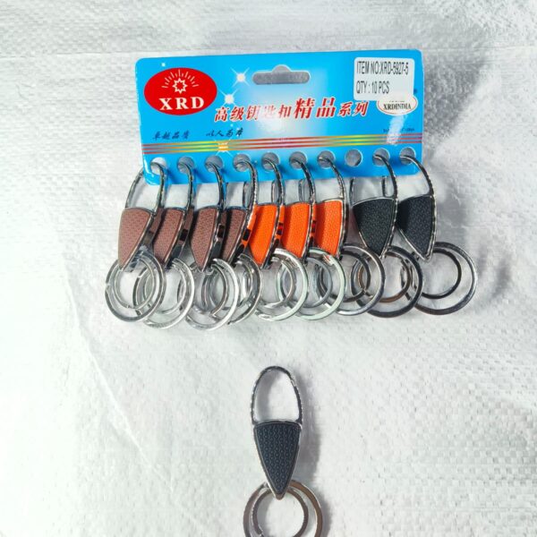 (5927-5)  METAL HOOK KEYCHAIN FOR CAR & BIKE ( 10 pcs in one pkt )