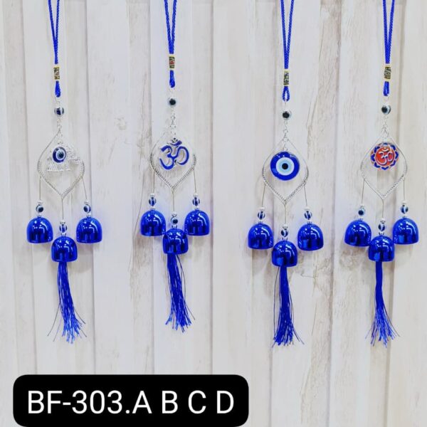(BF-303.ABCD) EVIL EYE KEYCHAIN & HANGING (MIX) (In one pkt 4 pcs )