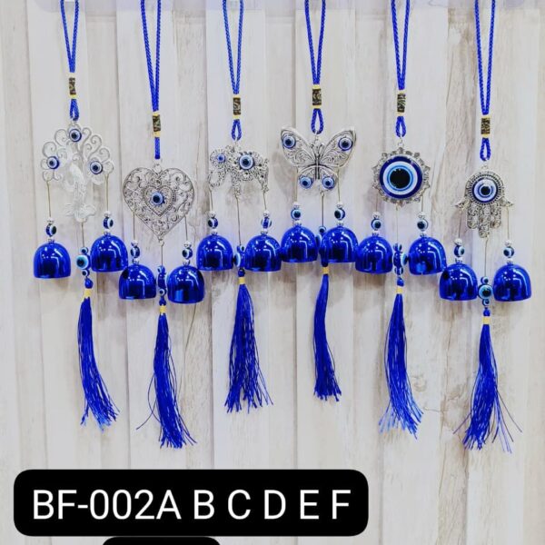 (BF-002ABCDEF) EVIL EYE KEYCHAIN & HANGING (MIX) ( In one pkt 6 pcs )