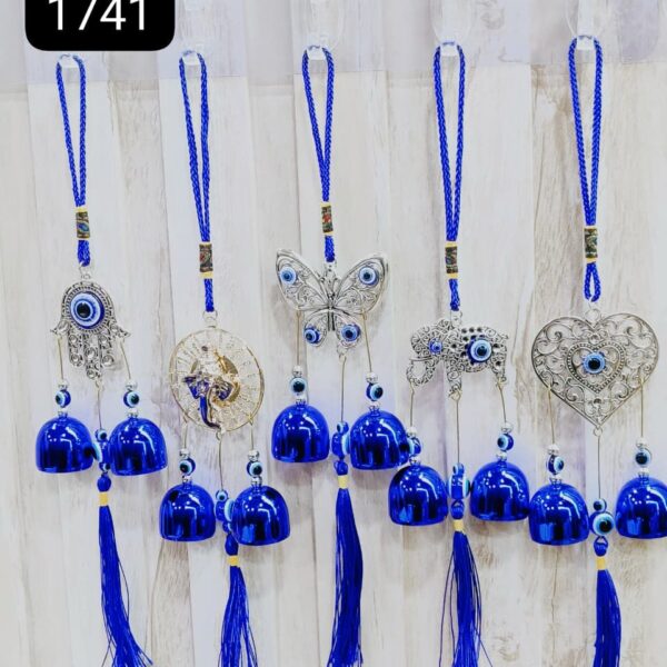 (BF-002HK A BCDE) EVIL EYE KEYCHAIN & HANGING (MIX) ( in one pkt 5 pcs)