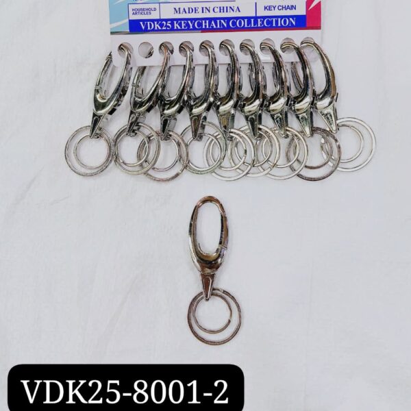 (8001-2) METAL HOOK KEYCHAIN ( 10 pcs in one pkt )