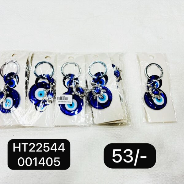 (HT22544) EVIL EYE KEYCHAIN & HANGING ( In one pkt 12 pcs )