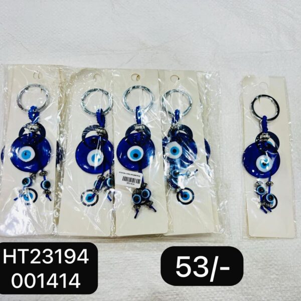 (HT23194) EVIL EYE KEYCHAIN & HANGING ( In one pkt 12 pcs )