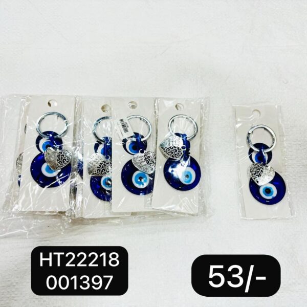(HT22218) EVIL EYE KEYCHAIN & HANGING ( In one pkt 12 pcs )