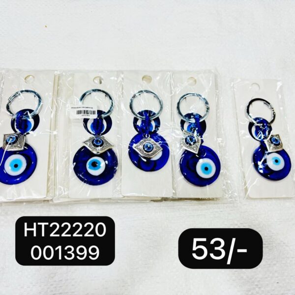 (HT22220) EVIL EYE KEYCHAIN HANGING ( In one pkt 12 pcs )