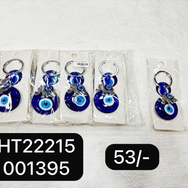 (HT22215) EVIL EYE KEYCHAIN & HANGING ( In one okt 12 pcs )