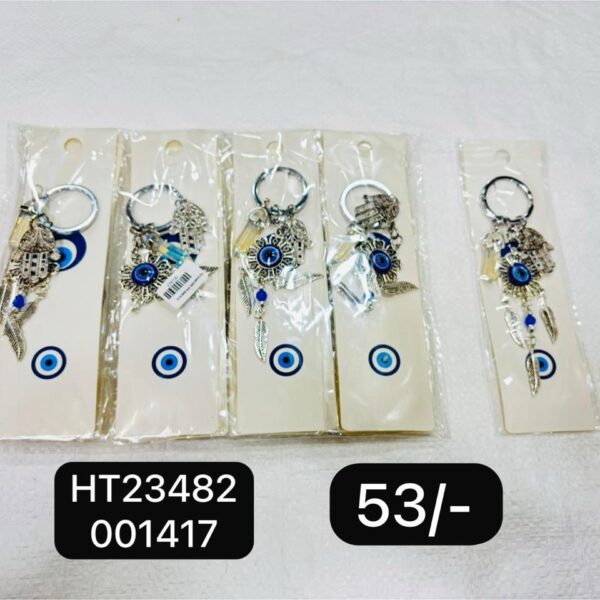 (HT23482) EVIL EYE KEYCHAIN & HANGING (In one pkt 12 pcs )