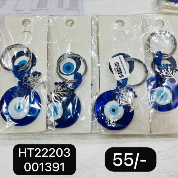 (HT22203) EVIL EYE KEYCHAIN & HANGING ( In one pkt 12 pcs )