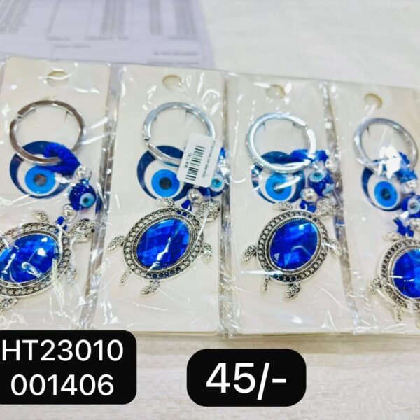 (HT23010) EVIL EYE KEYCHAIN & HANGING ( In one pkt 12 pcs )