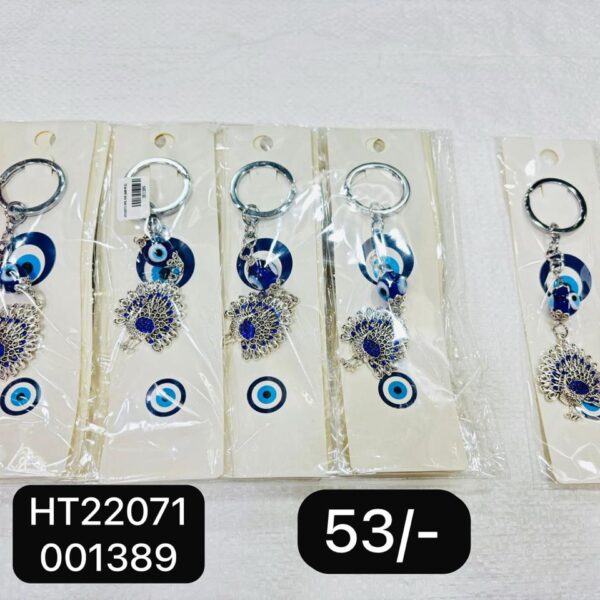 (HT22071) EVIL EYE KEYCHAIN & HANGING ( In one pkt 12 pcs )