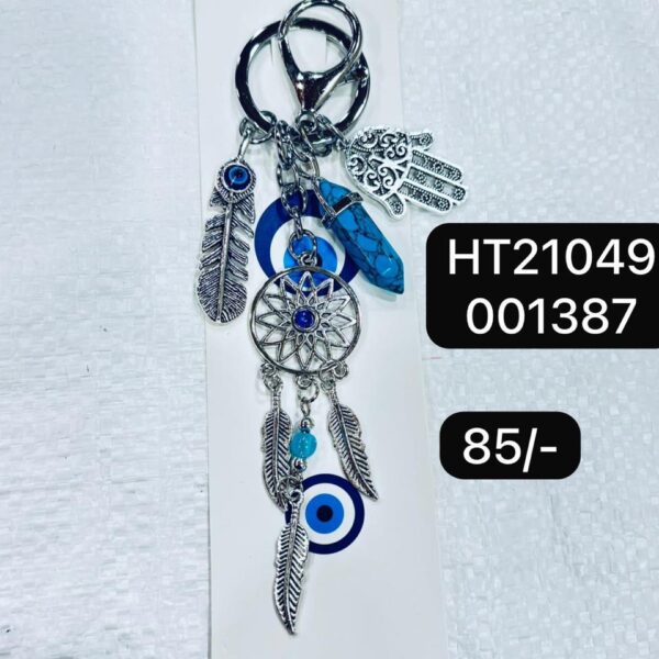 (HT21049) EVIL EYE KEYCHAIN & HANGING ( In one pkt 12 pcs )