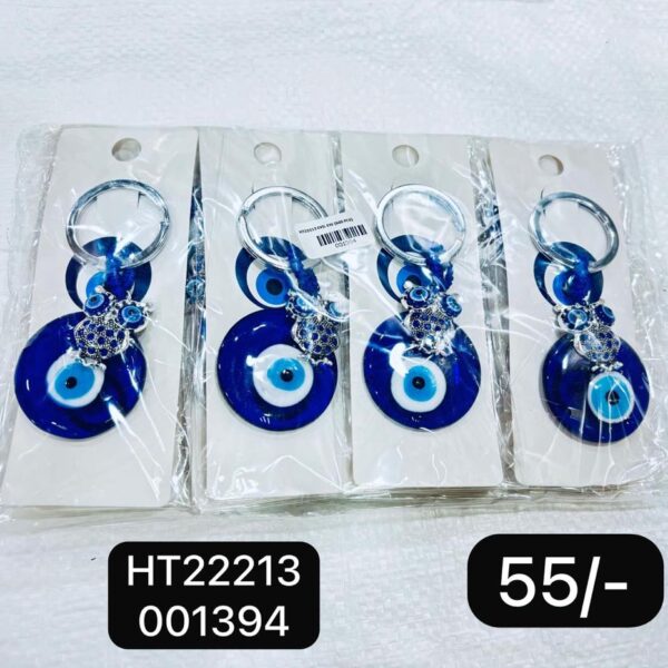 (HT22213) EVIL EYE KEYCHAIN & HANGING ( In one  pkt 12 pcs )