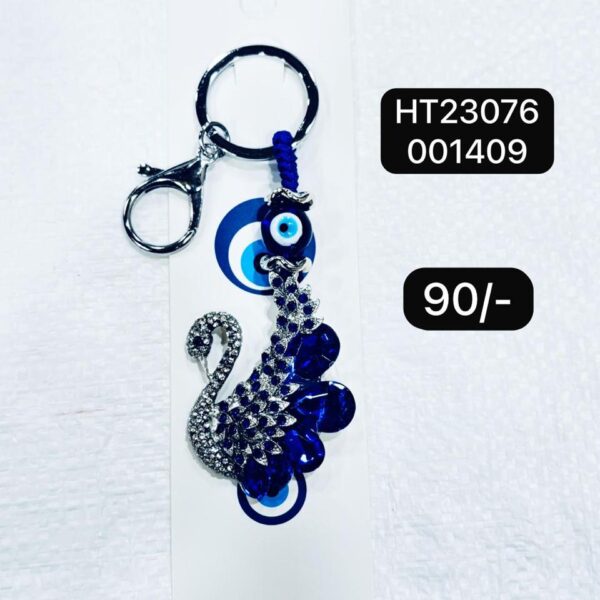 (HT23076) EVIL EYE KEYCHAIN & HANGING ( In one pkt 12 pcs )
