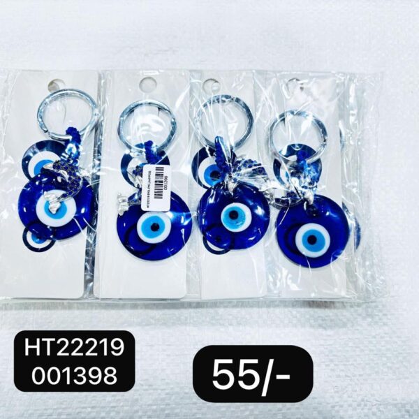 (HT22219) EVIL EYE KEYCHAIN & HANGING ( In one pkt 12 pcs )
