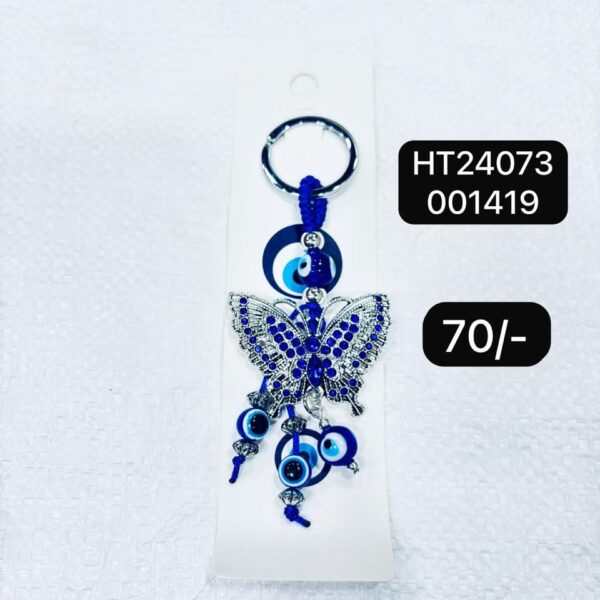 (HT24073) EVIL EYE KEYCHAIN & HANHGING ( In one pkt 12 pcs )