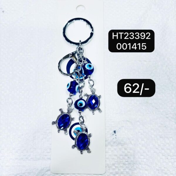 (HT23392) EVIL EYE KEYCHAIN & HANGING ( In one pkt 12 pcs )