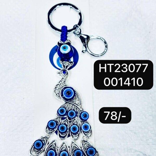 (HT23077) EVIL EYE KEYCHAIN & HANGING ( In one pkt 12 pcs)
