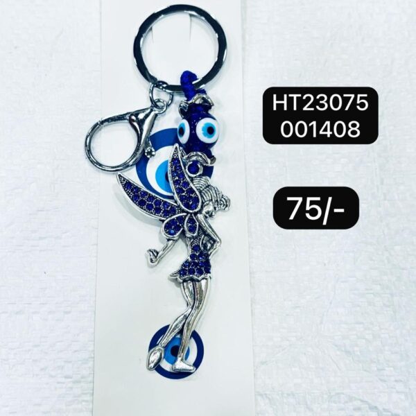 (HT23075) EVIL EYE KEYCHAIN & HANGING ( In one pkt 12 pcs )