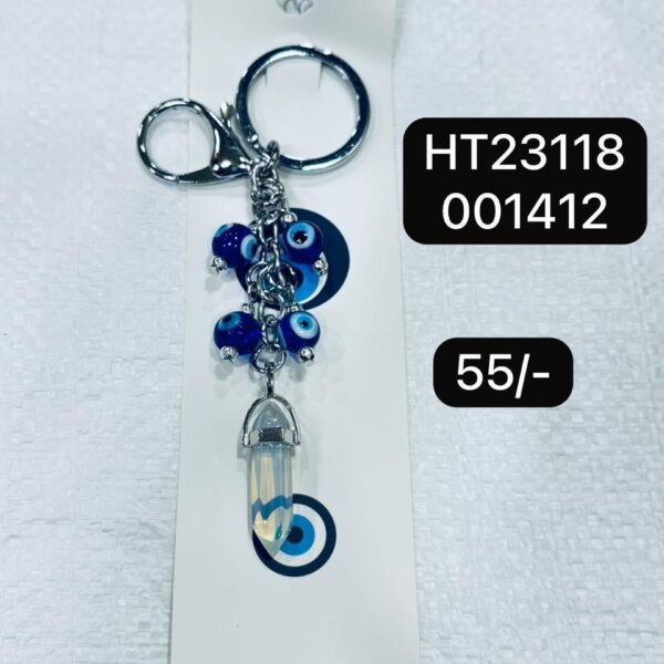 (HT23118) EVIL EYE KEYCHAIN & HANGING ( In one pkt 12 pcs )