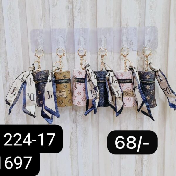 (11224-17) COIN PURSE KEYCHAIN ( In one pkt 12 pcs )