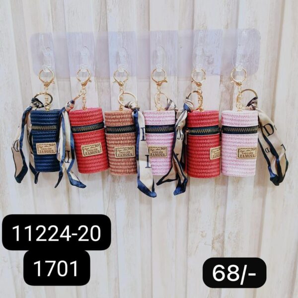 (11224-20) COIN PURSE KEYCHAIN ( In one pkt 12 pcs )