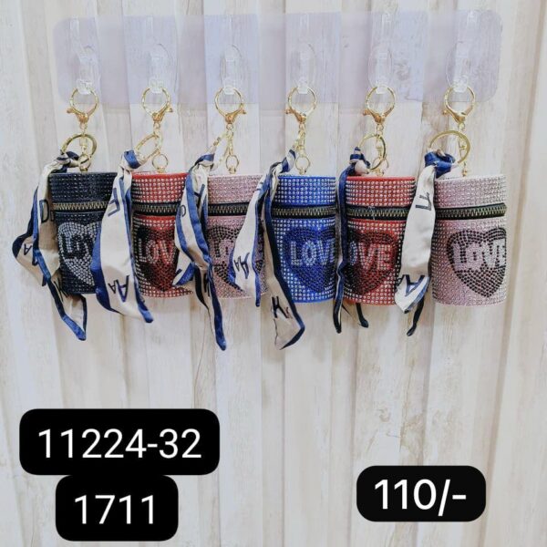 (11224-32) COIN PURSE KEYCHAIN ( In one pkt 12 pcs )