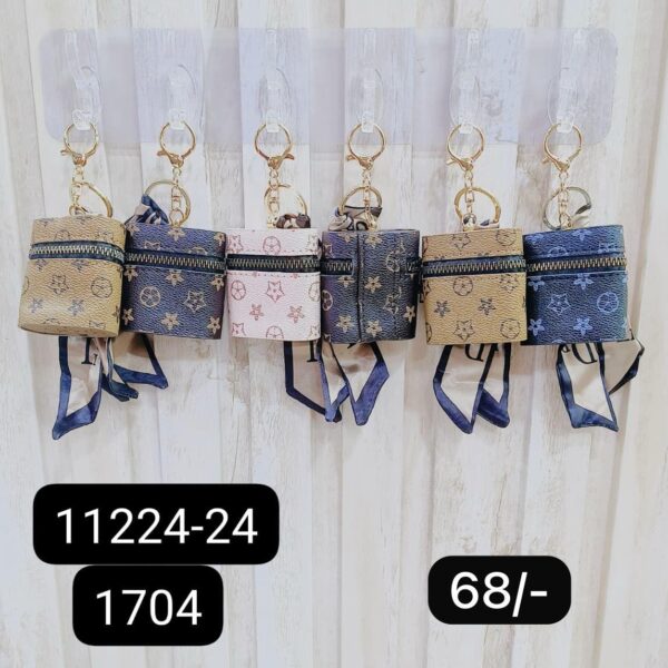 (11224-24) COIN PURSE KEYCHAIN ( In one pkt 12 pcs )