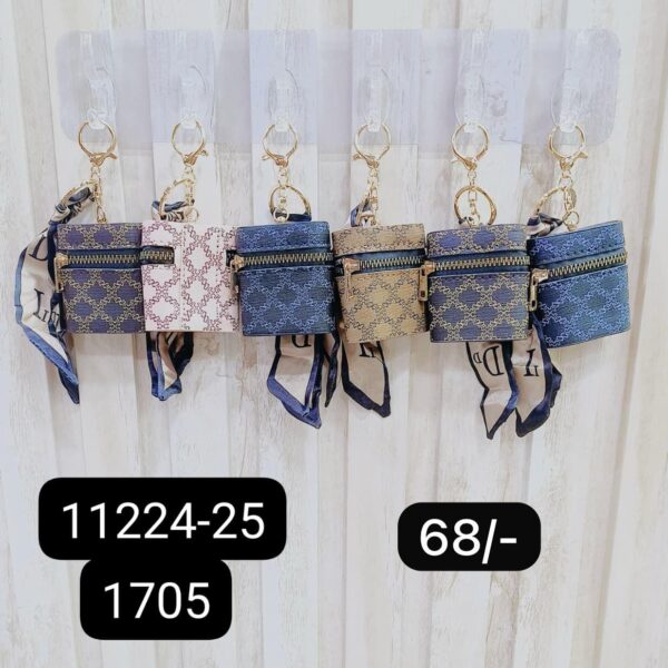 (11224-25) COIN PURSE KEYCHAIN ( In one pkt 12 pcs )