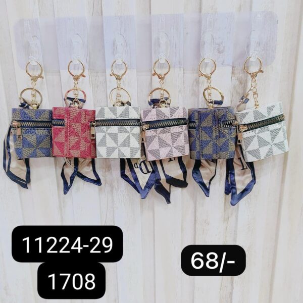 (11224-29) COIN PURSE KEYCHAIN ( In one pkt 12 pcs )