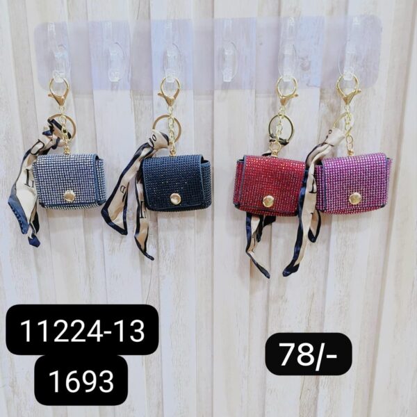 (11224-13) COIN PURSE KEYCHAIN ( In one pkt 12 pcs )