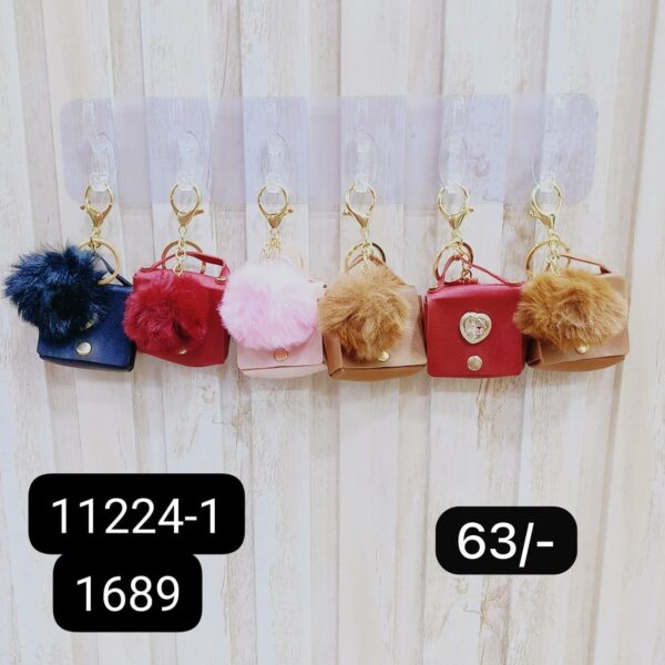(11224-1) COIN PURSE KEYCHAIN ( In one pkt 12 pcs )