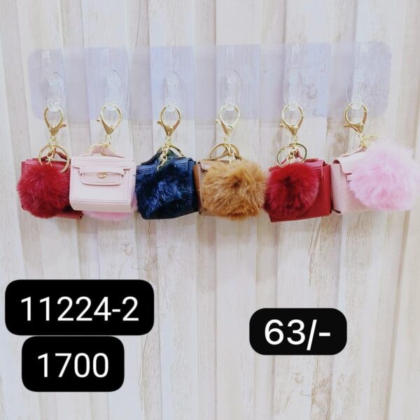 (11224-2) COIN PURSE KEYCHAIN ( In one pkt 12 pcs )