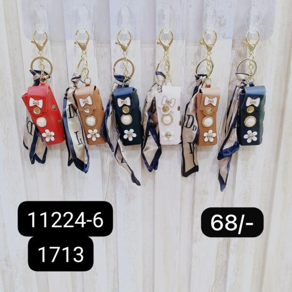 (11224-6) COIN PURSE KEYCHAIN ( In one pkt 12 pcs )